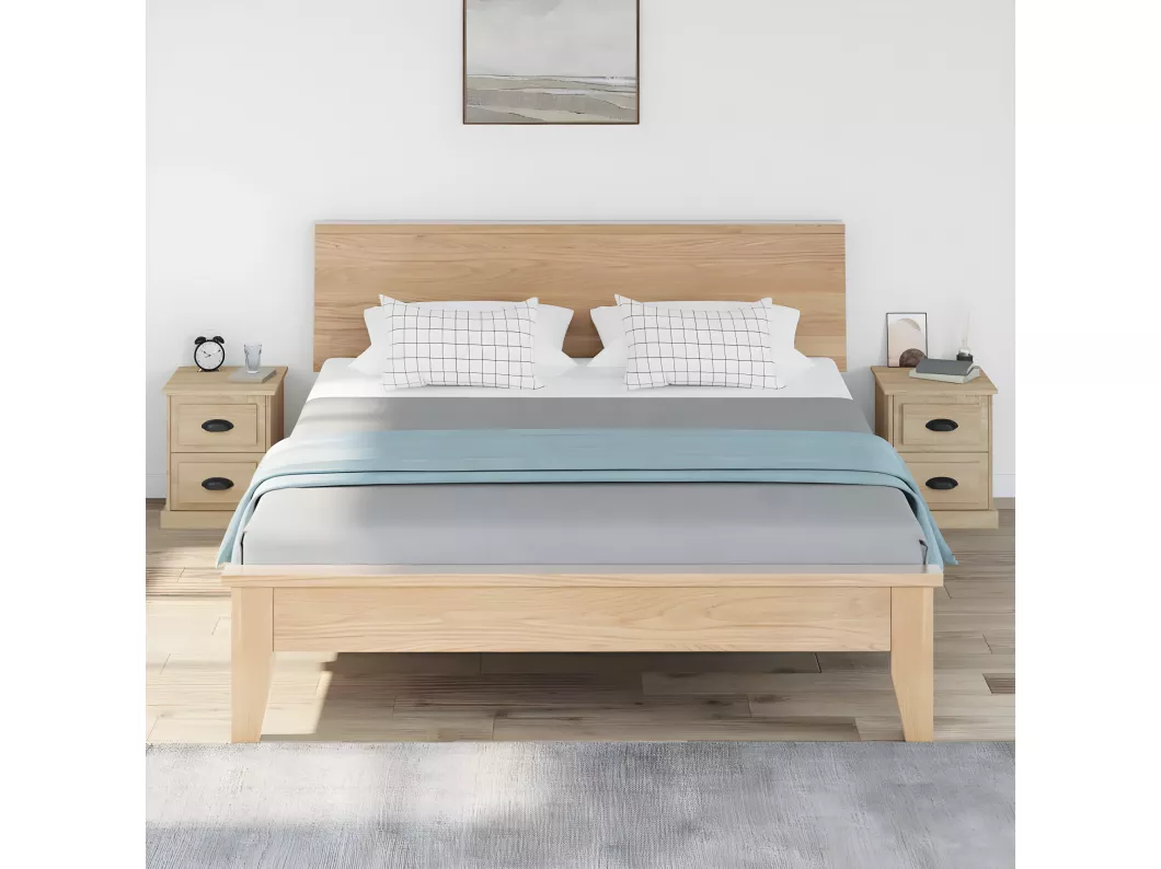 Kauf Unique Nachttische 2 Stk. Sonoma-Eiche 39x39x47,5 cm Holzwerkstoff Bis zu 50% Rabatt