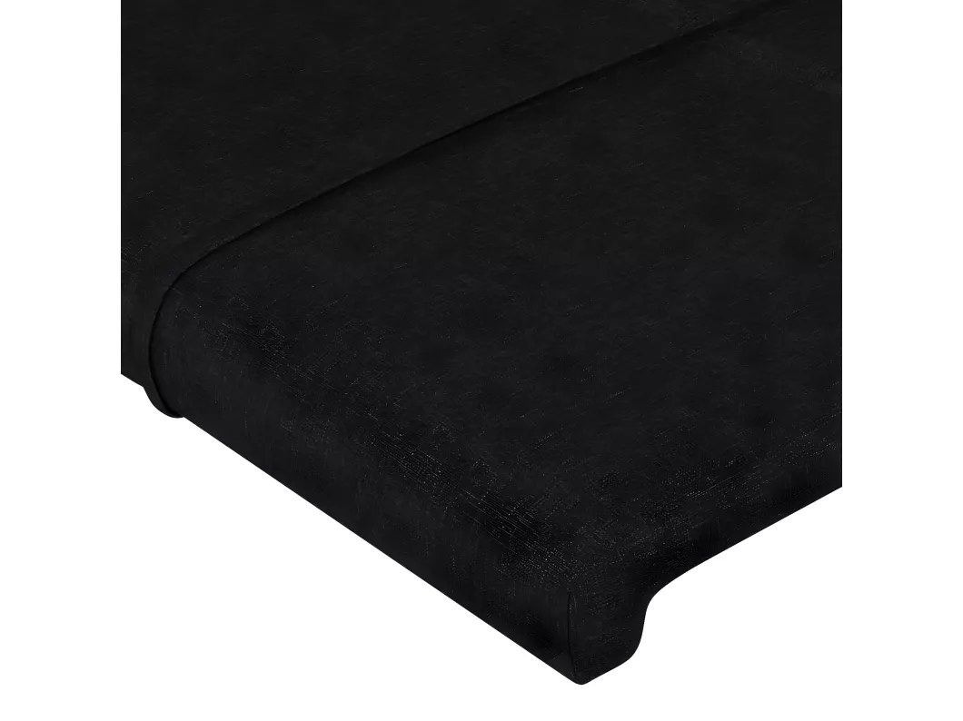 Kauf Unique Kopfteile 4 Stk. Schwarz 100x5x78/88 cm Stoff Sonderangebot der Fabrik