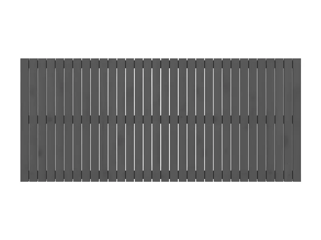 Kauf Unique Wand-Kopfteil Grau 204x3x90 cm Massivholz Kiefer Bis zu 55% Rabatt