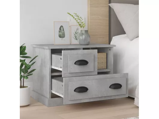 Kauf Unique Nachttisch Betongrau 60x39x45 cm Begrenzt auf 3 Tage