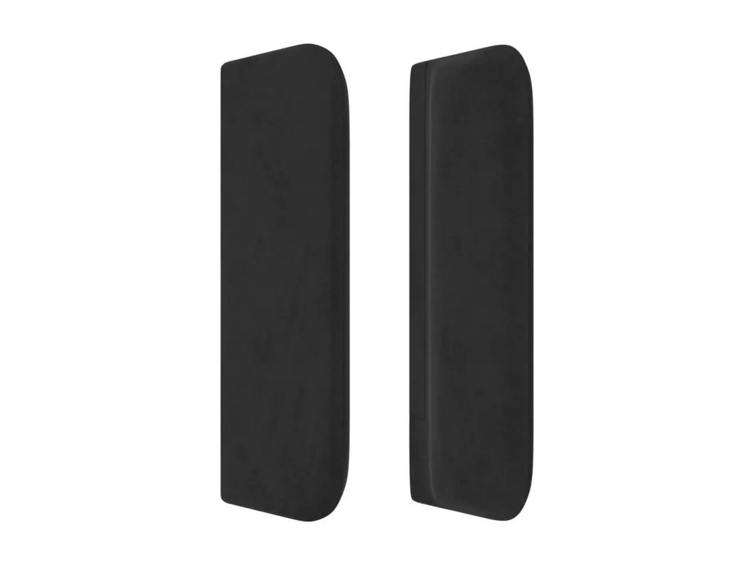 Kauf Unique Kopfteil mit Ohren Schwarz 183x16x78/88 cm Samt Black Friday Preise