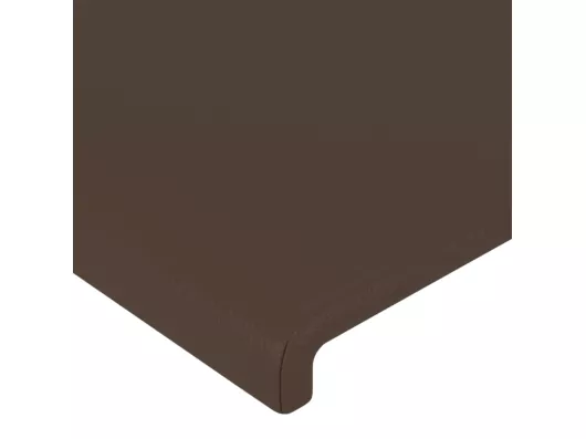 Kauf Unique LED Kopfteil Braun 100x5x78/88 cm Kunstleder Auslauf