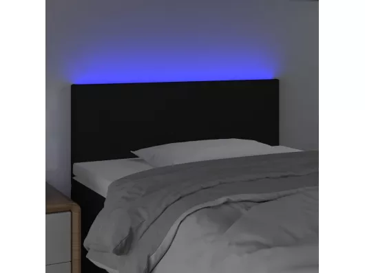 Kauf Unique LED Kopfteil Schwarz 90x5x78/88 cm Stoff Angebote