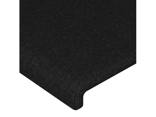 Kauf Unique LED Kopfteil Schwarz 90x5x78/88 cm Stoff Angebote
