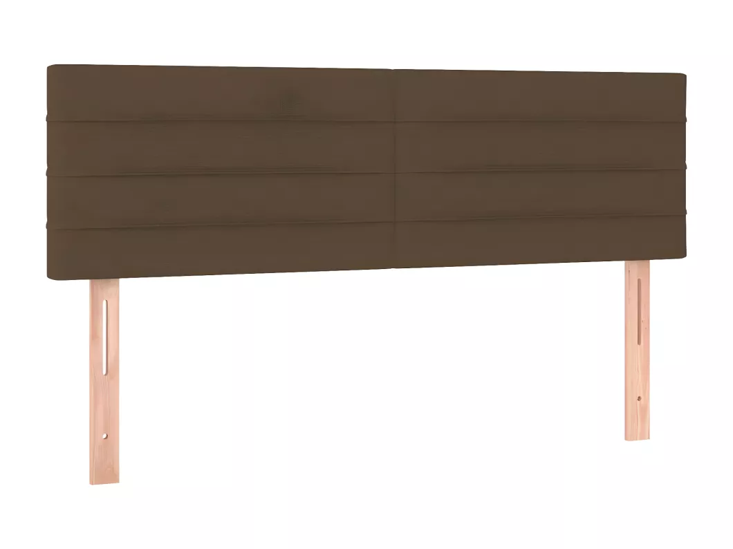 Kauf Unique LED Kopfteil Dunkelbraun 144x5x78/88 cm Stoff Hotsell