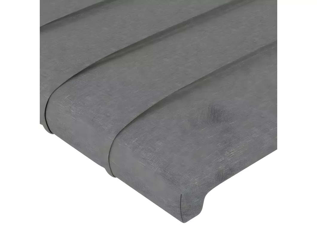 Kauf Unique LED Kopfteil Dunkelgrau 144x5x78/88 cm Stoff Schlussverkauf
