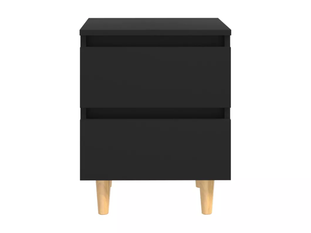 Kauf Unique Nachttisch mit Kiefernholz-Beinen Schwarz 40x35x50 cm Fabrikverkauf