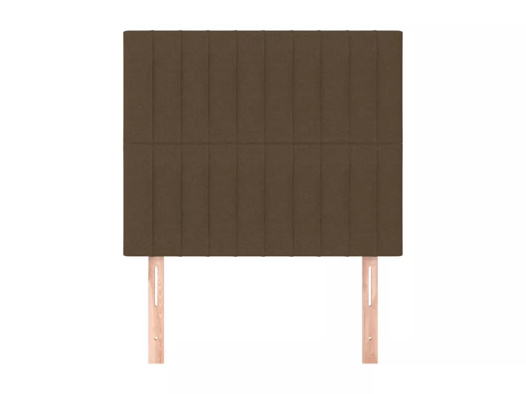 Kauf Unique Kopfteile 2 Stk. Dunkelbraun 100x5x78/88 cm Stoff Meist gekauft