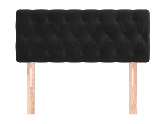 Kauf Unique Kopfteil Schwarz 90x7x78/88 cm Samt Blitzverkäufe