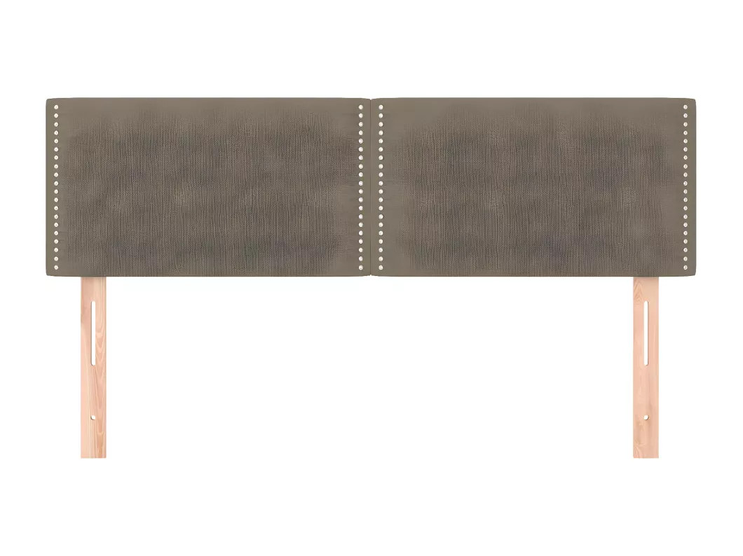 Kauf Unique Kopfteile 2 Stk. Taupe 72x5x78/88 cm Stoff Limitierter Zeitrabatt