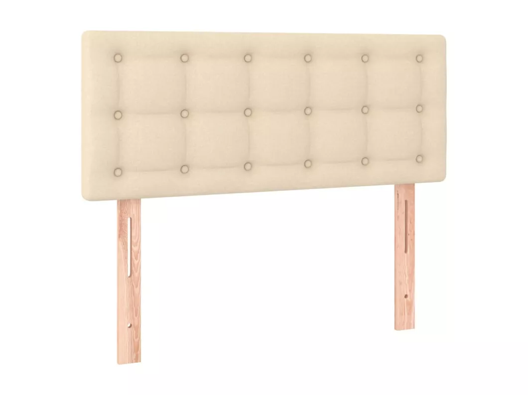 Kauf Unique LED Kopfteil Creme 90x5x78/88 cm Stoff Sonderangebot