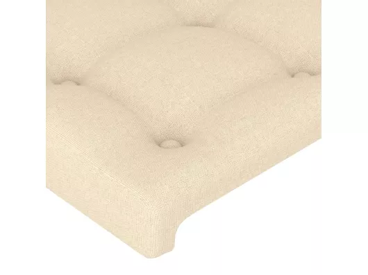 Kauf Unique LED Kopfteil Creme 90x5x78/88 cm Stoff Sonderangebot