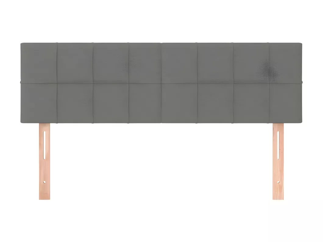 Kauf Unique Kopfteile 2 Stk. Dunkelgrau 72x5x78/88 cm Stoff Begrenztes Angebot