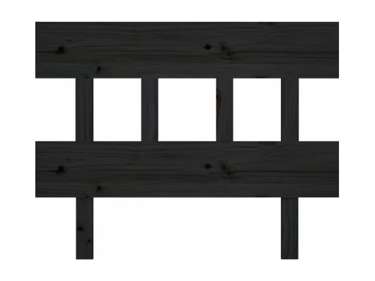 Kauf Unique Bett-Kopfteil Schwarz 78,5x3x81 cm Massivholz Kiefer Online Shopping