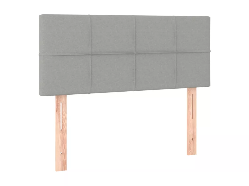 Kauf Unique LED Kopfteil Hellgrau 100x5x78/88 cm Stoff Black Friday