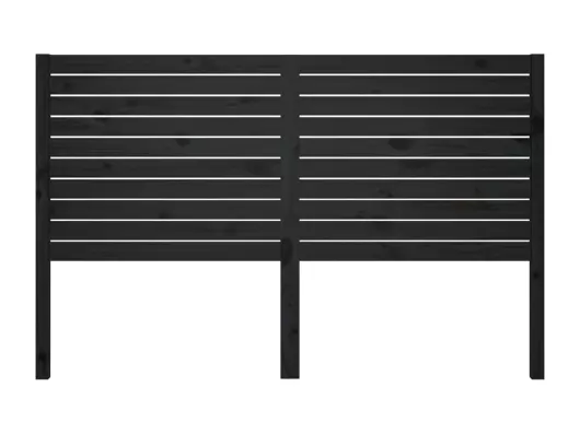 Kauf Unique Kopfteil Schwarz 156x4x100 cm Massivholz Kiefer Cyber Monday
