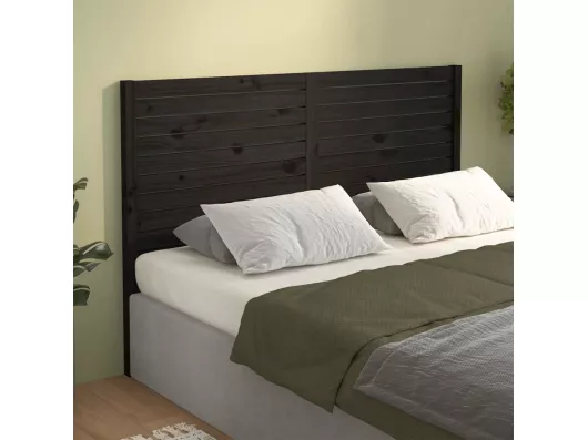 Kauf Unique Kopfteil Schwarz 156x4x100 cm Massivholz Kiefer Cyber Monday