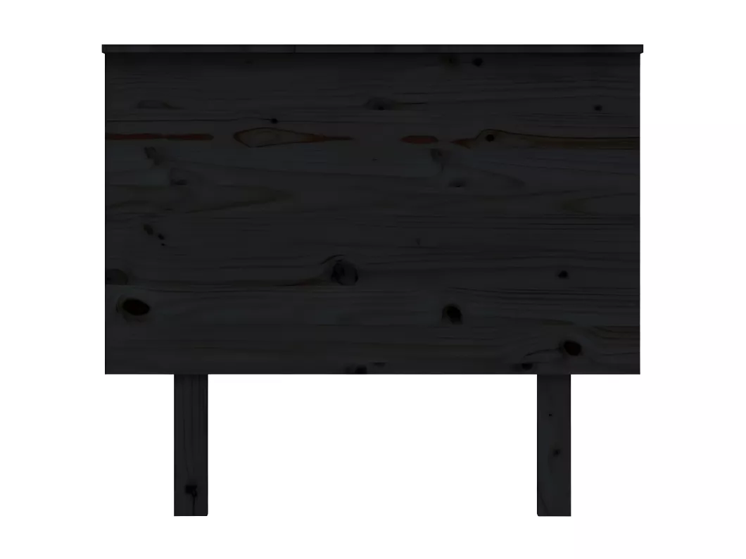Kauf Unique Kopfteil Schwarz 94x6x82,5 cm Massivholz Kiefer Neueste Mode