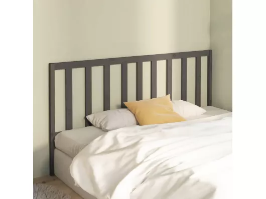 Kauf Unique Kopfteil Grau 206x4x100 cm Massivholz Kiefer Blitzangebot