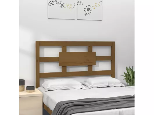 Kauf Unique Bett-Kopfteil Honigbraun 80,5x4x100 cm Massivholz Kiefer Große Rabatte