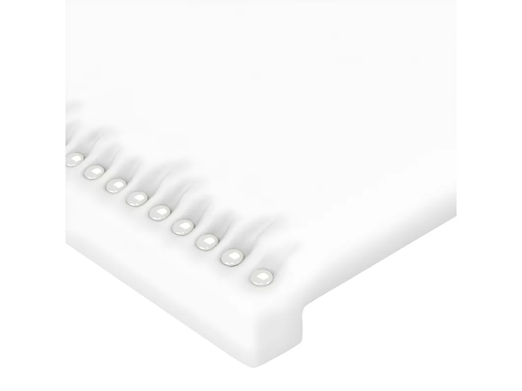 Kauf Unique LED Kopfteil Weiß 103x16x78/88 cm Kunstleder Räumungsverkauf