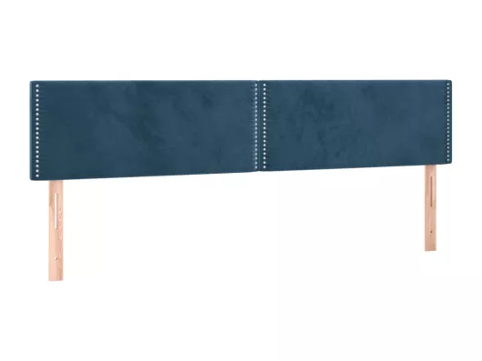 Kauf Unique LED Kopfteil Dunkelblau 180x5x78/88 cm Samt Kauf eins, bekomm eins gratis