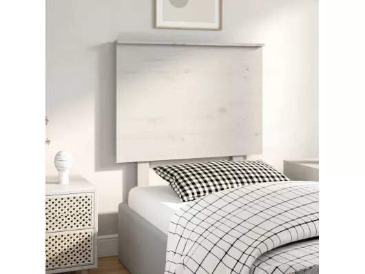 Kauf Unique Kopfteil Weiß 79x6x82,5 cm Massivholz Kiefer VIP-Rabatte