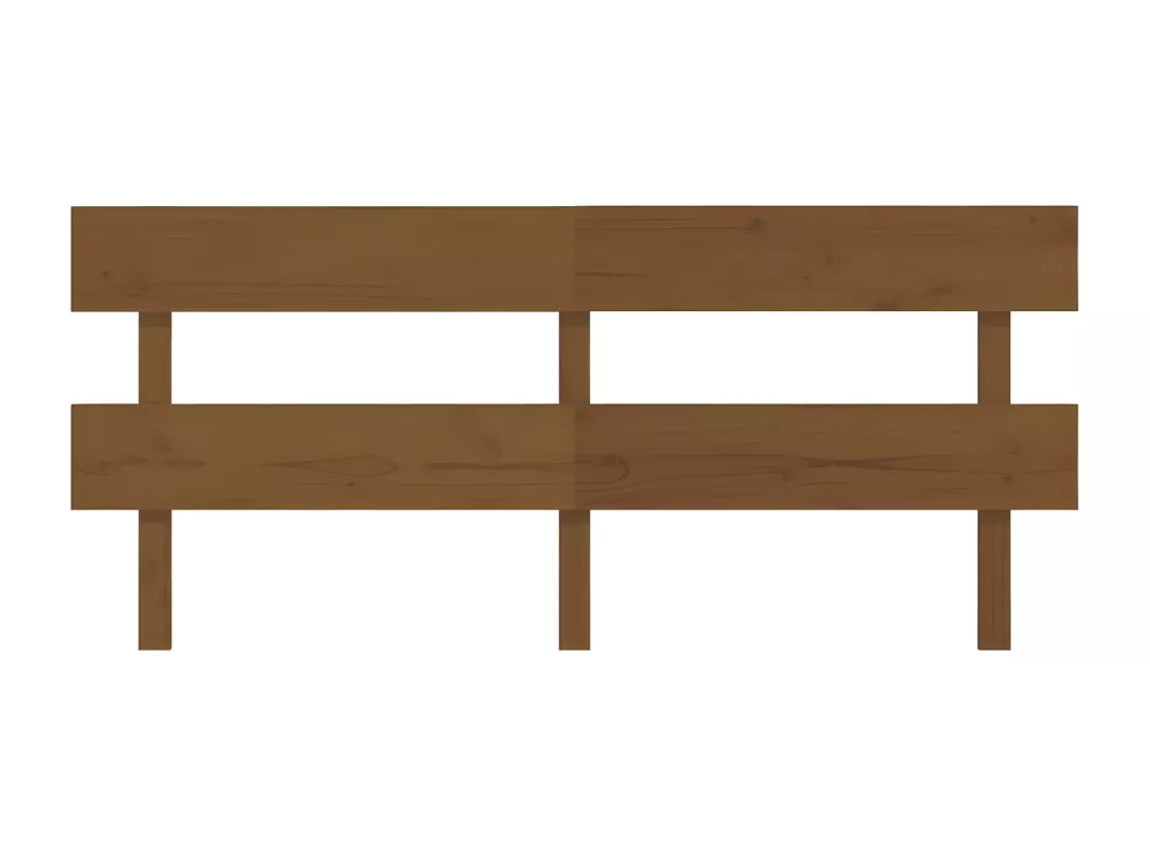 Kauf Unique Kopfteil Honigbraun 184x3x81 cm Massivholz Kiefer Wochenangebot