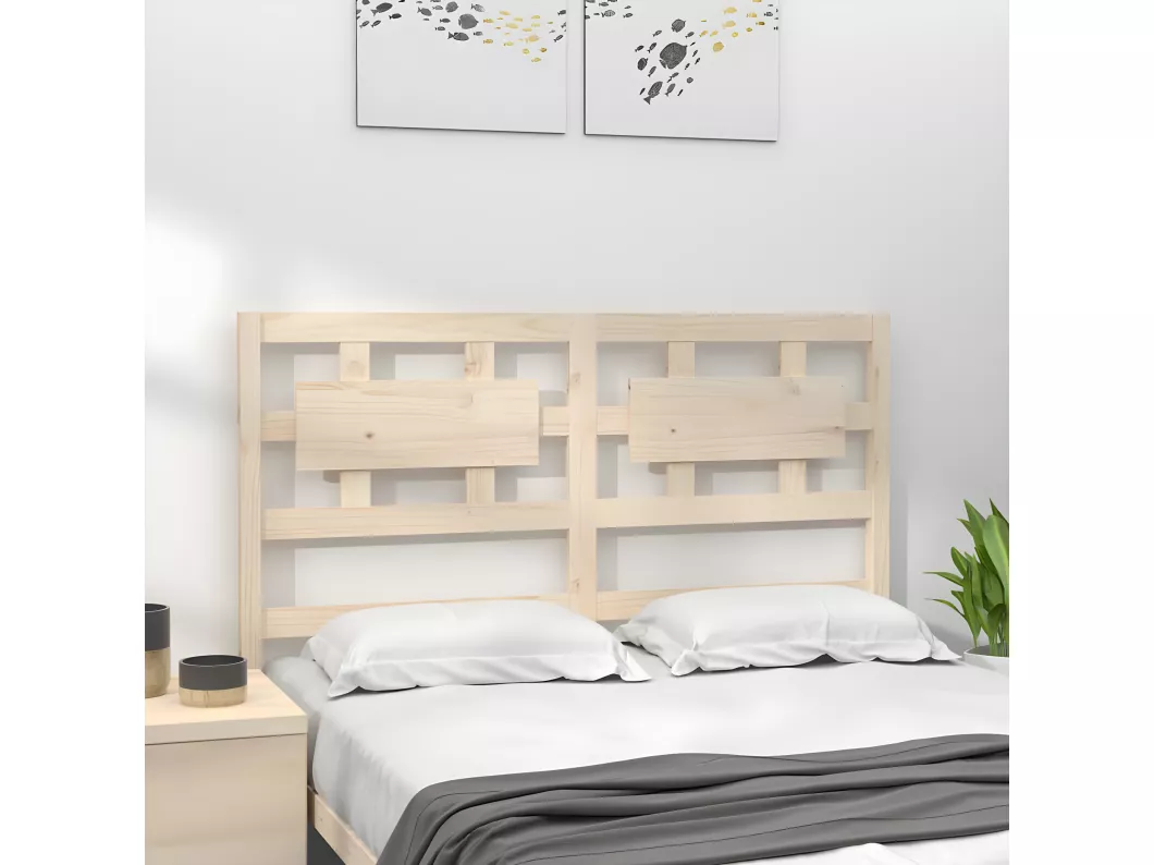 Kauf Unique Kopfteil 140,5x4x100 cm Massivholz Kiefer Bis zu 50% Rabatt