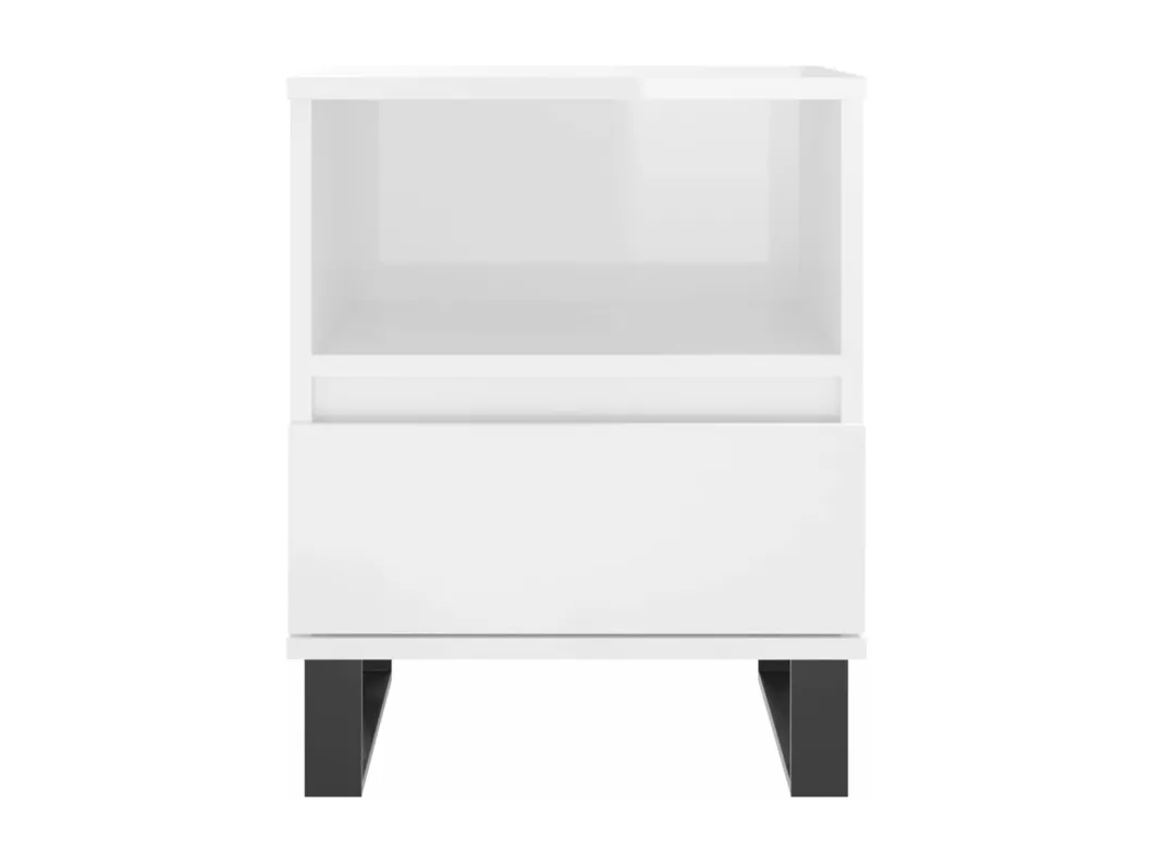 Kauf Unique Nachttische 2 Stk. Hochglanz-Weiß 40x35x50 cm Holzwerkstoff Sonderangebot der Fabrik