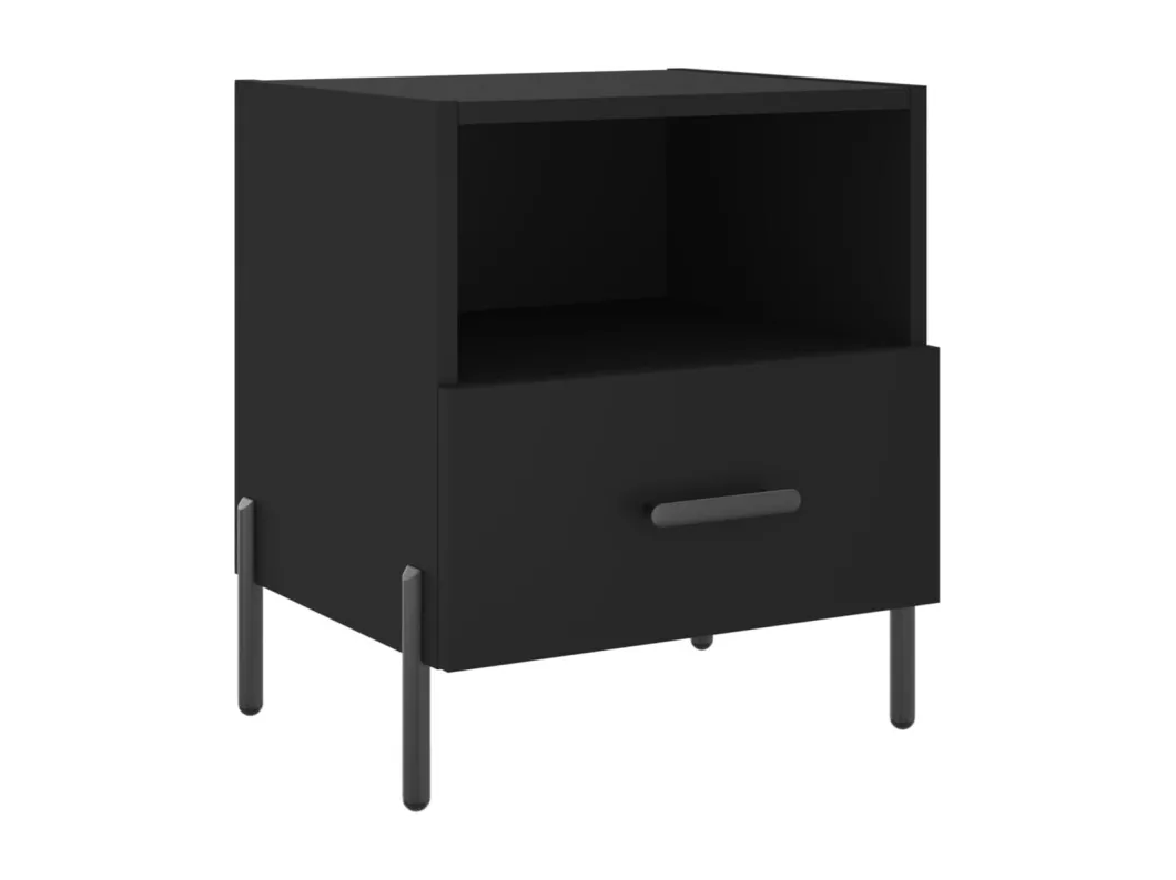 Kauf Unique Nachttische 2 Stk. Schwarz 40x35x47,5 cm Holzwerkstoff Super Rabatt