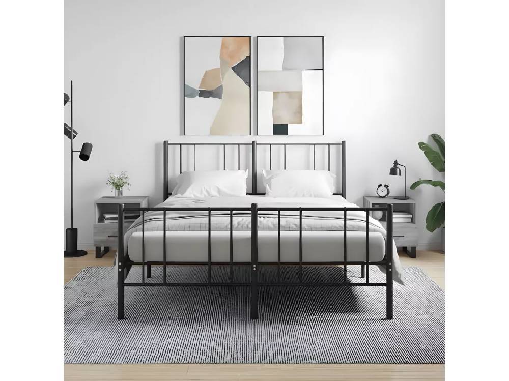 Kauf Unique Nachttische 2 Stk. Grau Sonoma 40x35x47,5 cm Holzwerkstoff