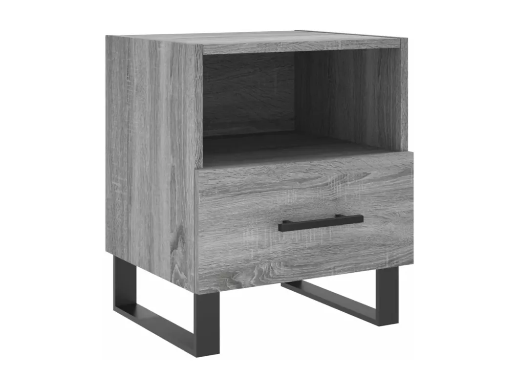 Kauf Unique Nachttische 2 Stk. Grau Sonoma 40x35x47,5 cm Holzwerkstoff 50% Rabatt mit kostenlosem Versand