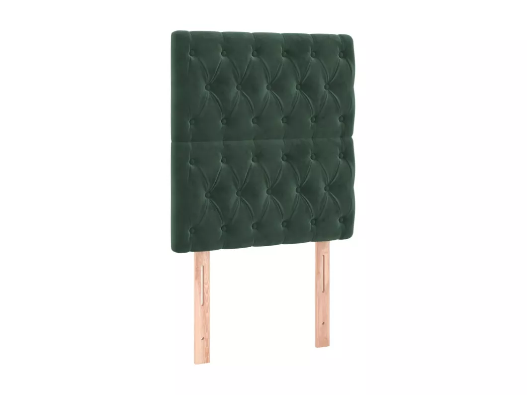 Kauf Unique LED Kopfteil Dunkelgrün 80x7x118/128 cm Samt Begrenzt auf 3 Tage