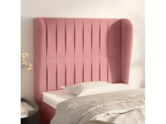 Kauf Unique Kopfteil mit Ohren Rosa 93x23x118/128 cm Samt