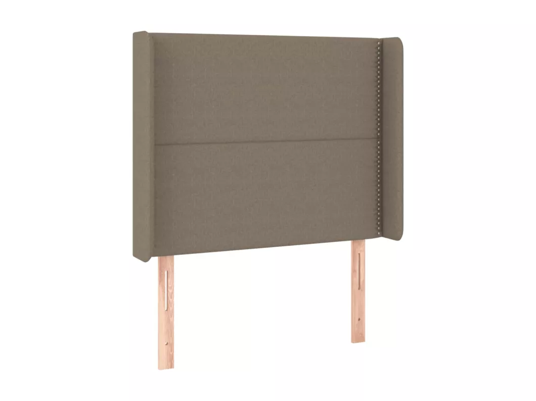 Kauf Unique LED Kopfteil Taupe 103x16x118/128 cm Stoff Rabatte dieses Monats