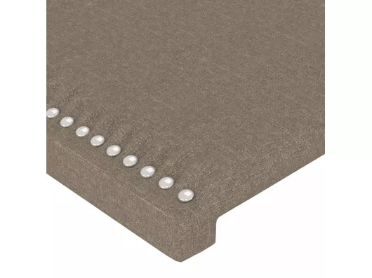 Kauf Unique LED Kopfteil Taupe 103x16x118/128 cm Stoff Rabatte dieses Monats