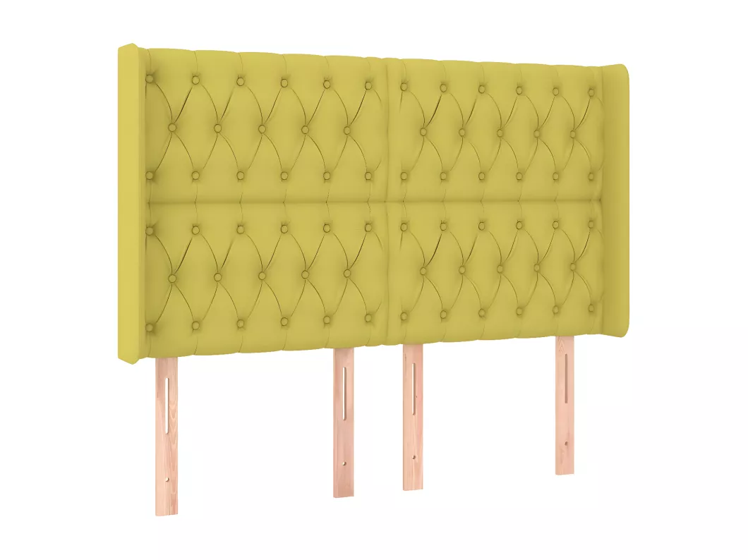Kauf Unique LED Kopfteil Grün 147x16x118/128 cm Stoff Outlet