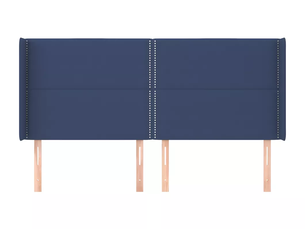 Kauf Unique Kopfteil mit Ohren Blau 163x16x118/128 cm Stoff Verkauf