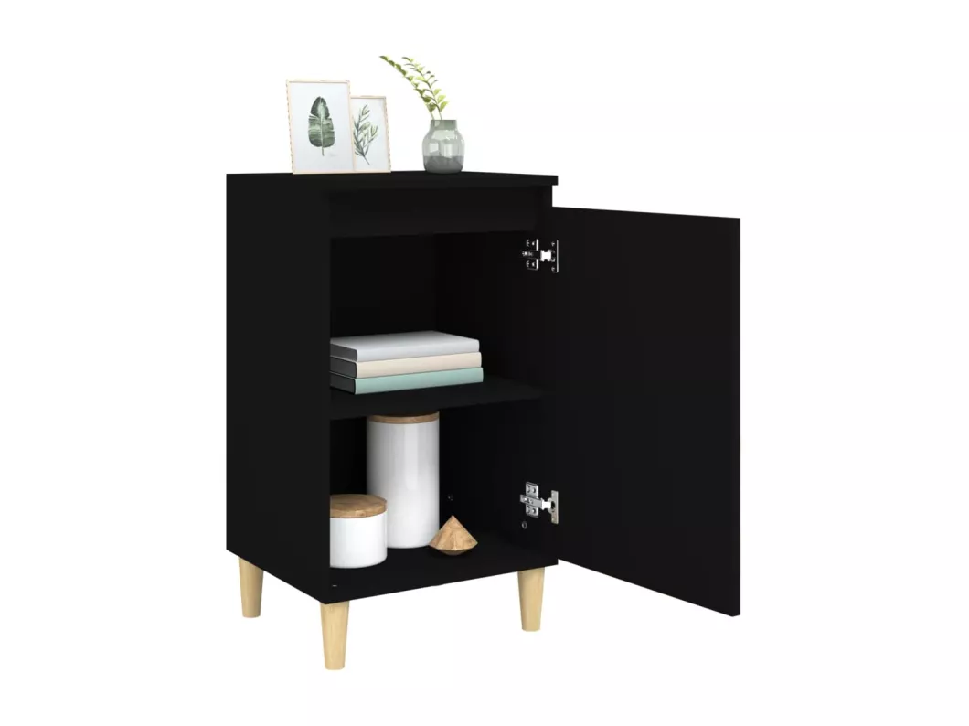 Kauf Unique Nachttische 2 Stk. Schwarz 40x35x70 cm Holzwerkstoff Limitierter Zeitrabatt