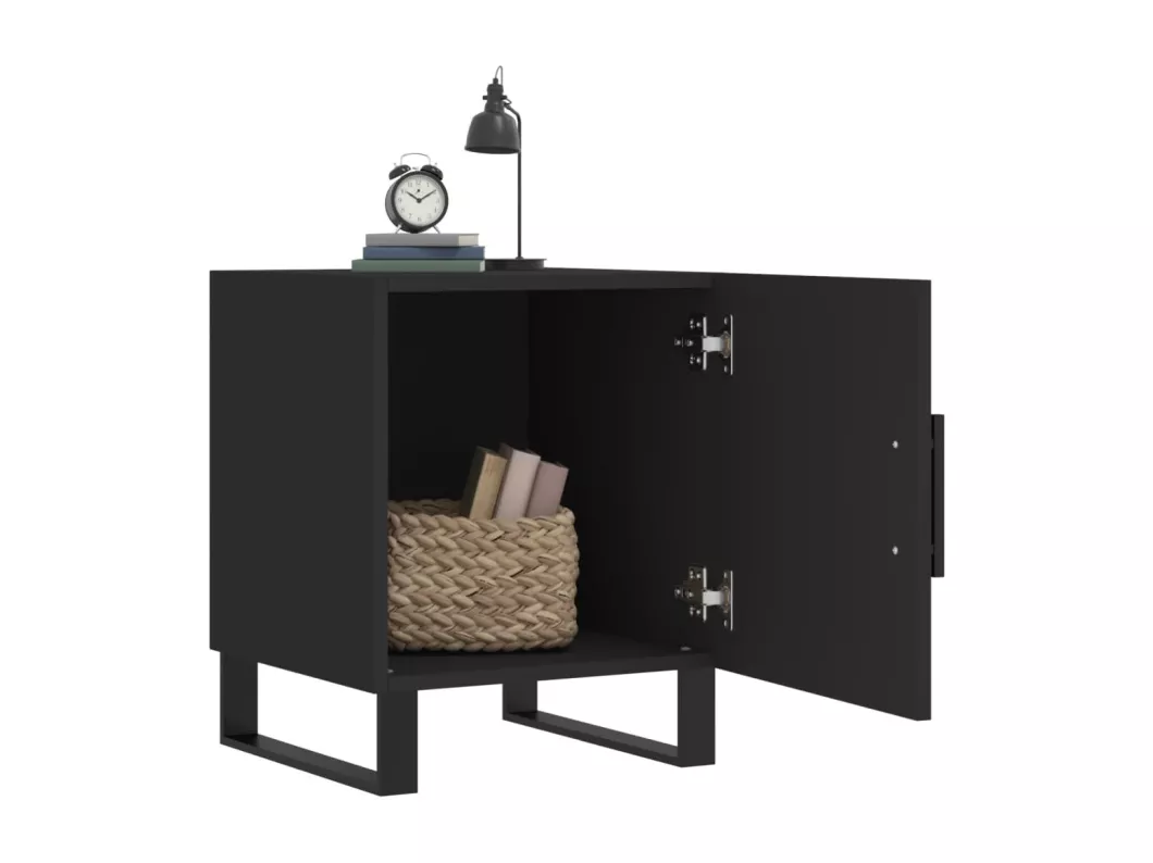 Kauf Unique Nachttische 2 Stk. Schwarz 40x40x50 cm Holzwerkstoff Fabrik Onlineshop