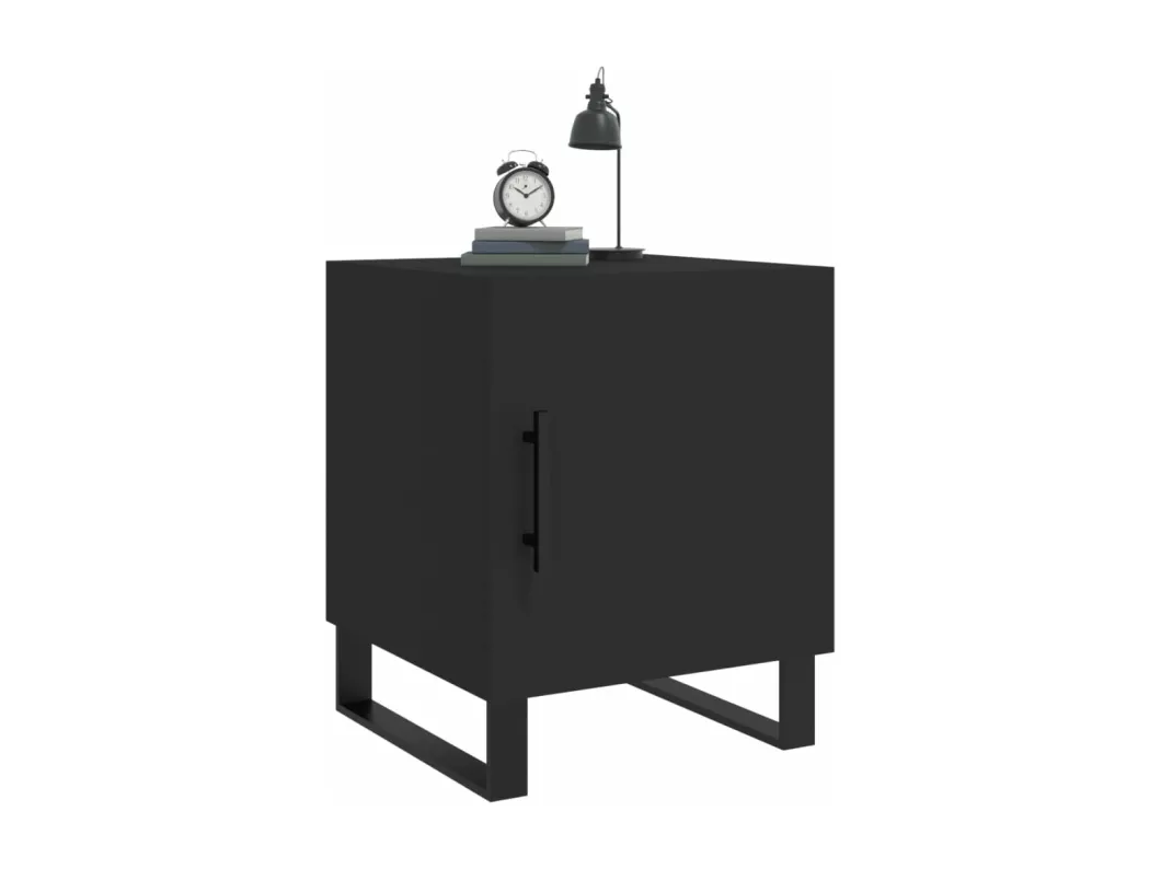 Kauf Unique Nachttische 2 Stk. Schwarz 40x40x50 cm Holzwerkstoff Fabrik Onlineshop