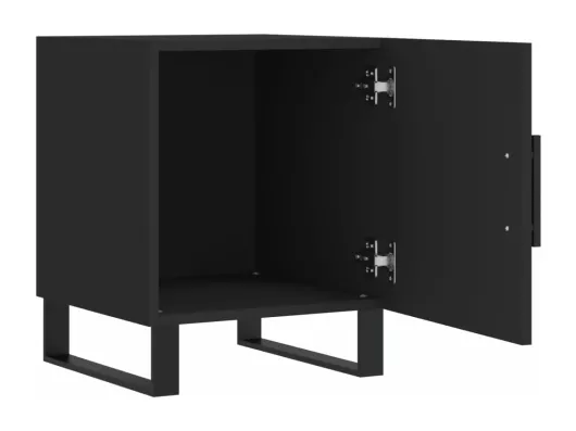Kauf Unique Nachttische 2 Stk. Schwarz 40x40x50 cm Holzwerkstoff Fabrik Onlineshop