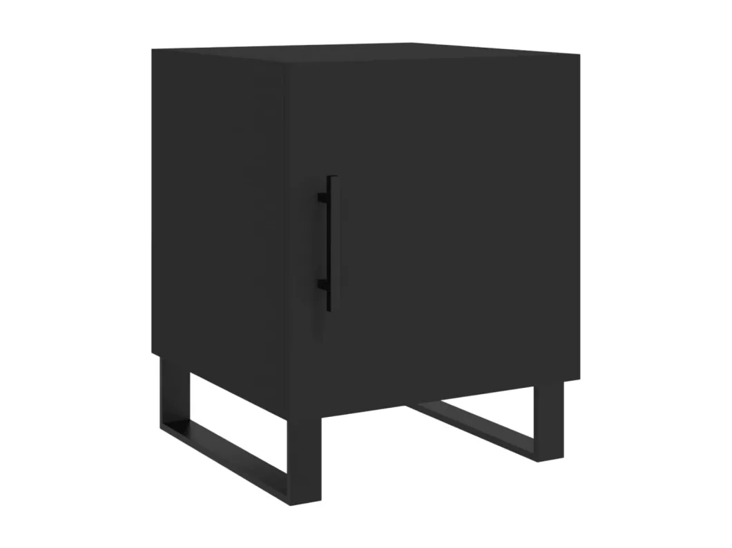 Kauf Unique Nachttische 2 Stk. Schwarz 40x40x50 cm Holzwerkstoff Fabrik Onlineshop