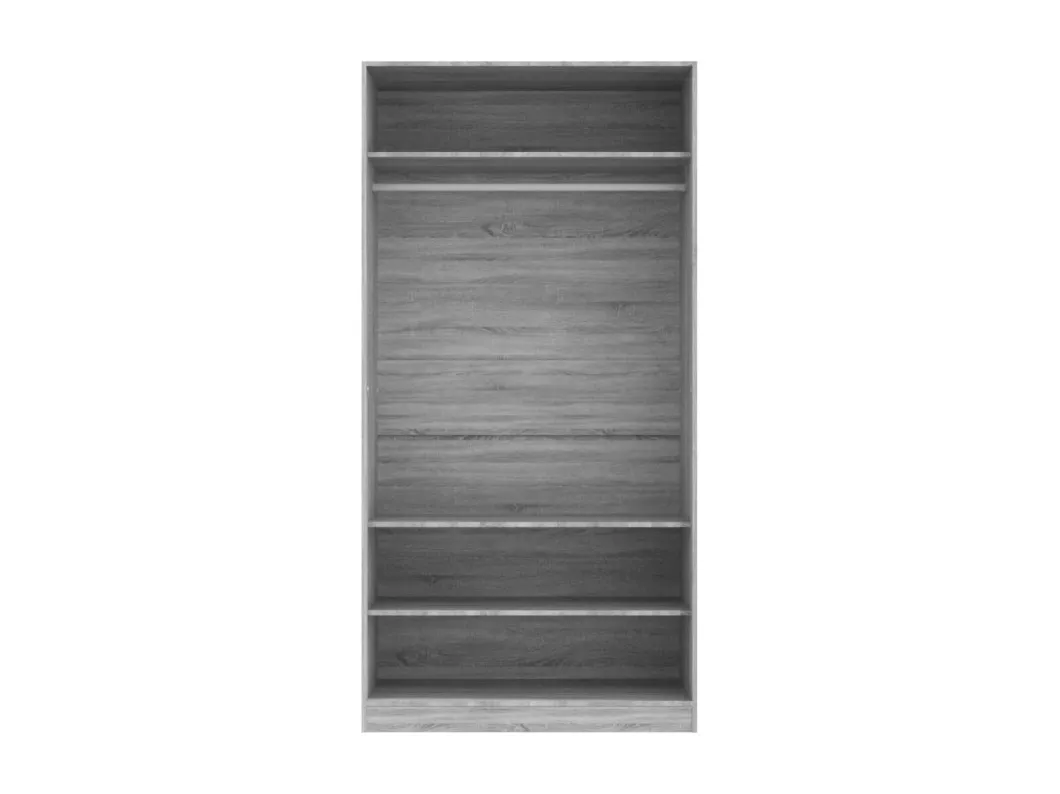 Kauf Unique Kleiderschrank Grau Sonoma 100x50x200 cm Holzwerkstoff Fabrikpreis