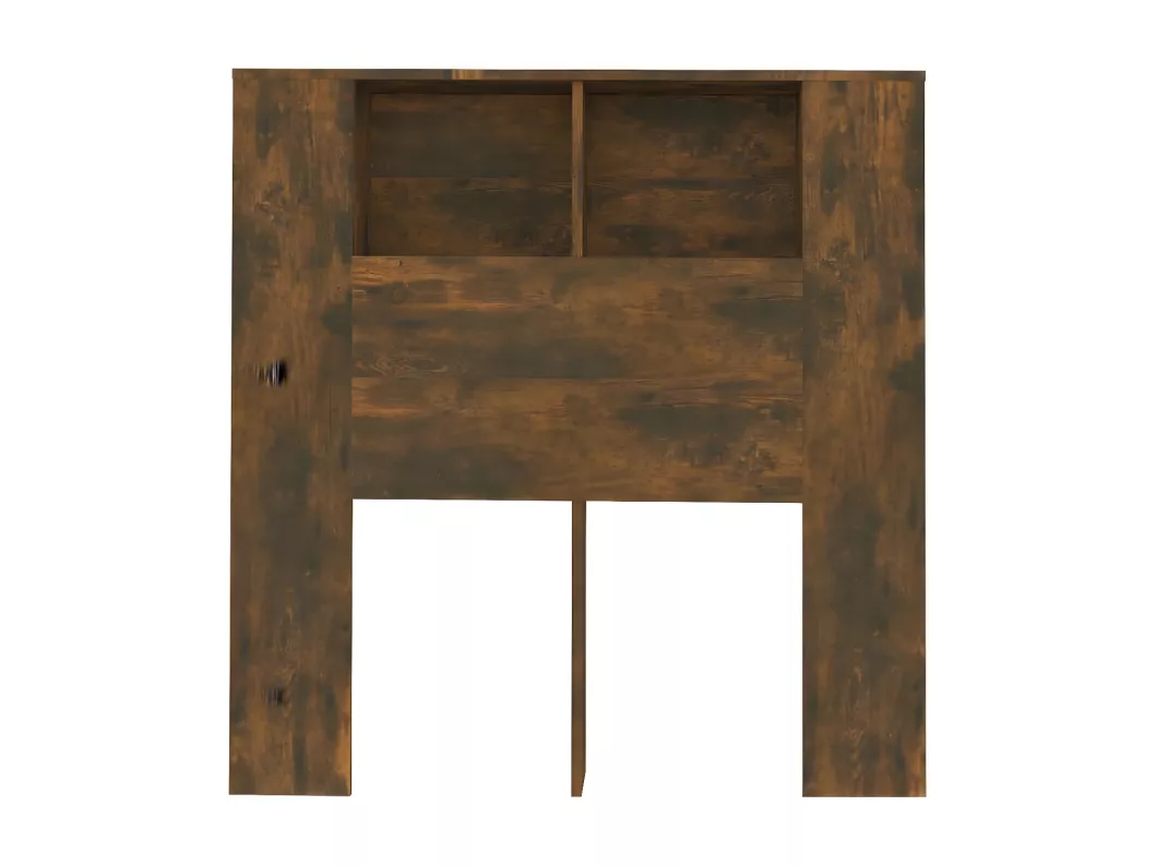 Kauf Unique Kopfteil mit Ablagen Räuchereiche 100x18,5x104,5 cm Günstig kaufen