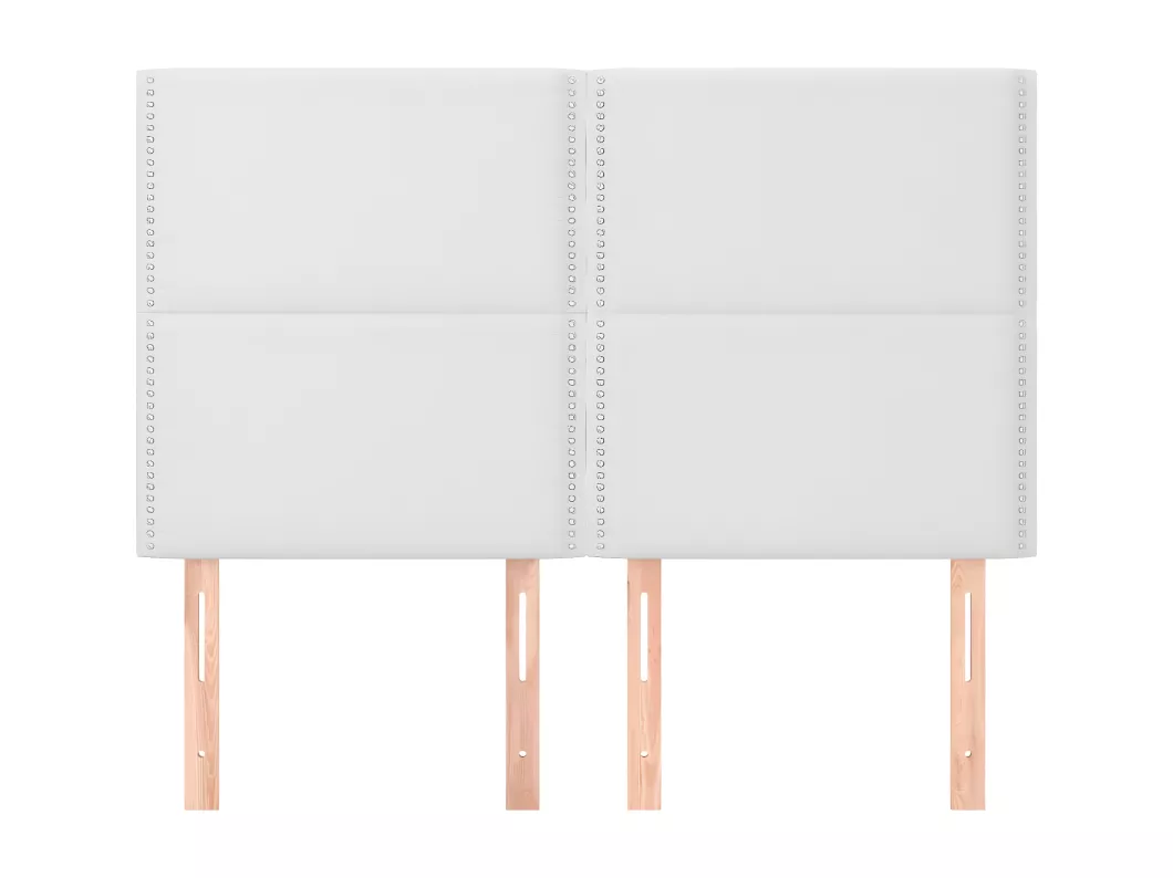 Kauf Unique Kopfteile 4 Stk. Weiß 72x5x78/88 cm Kunstleder Versandkostenfrei