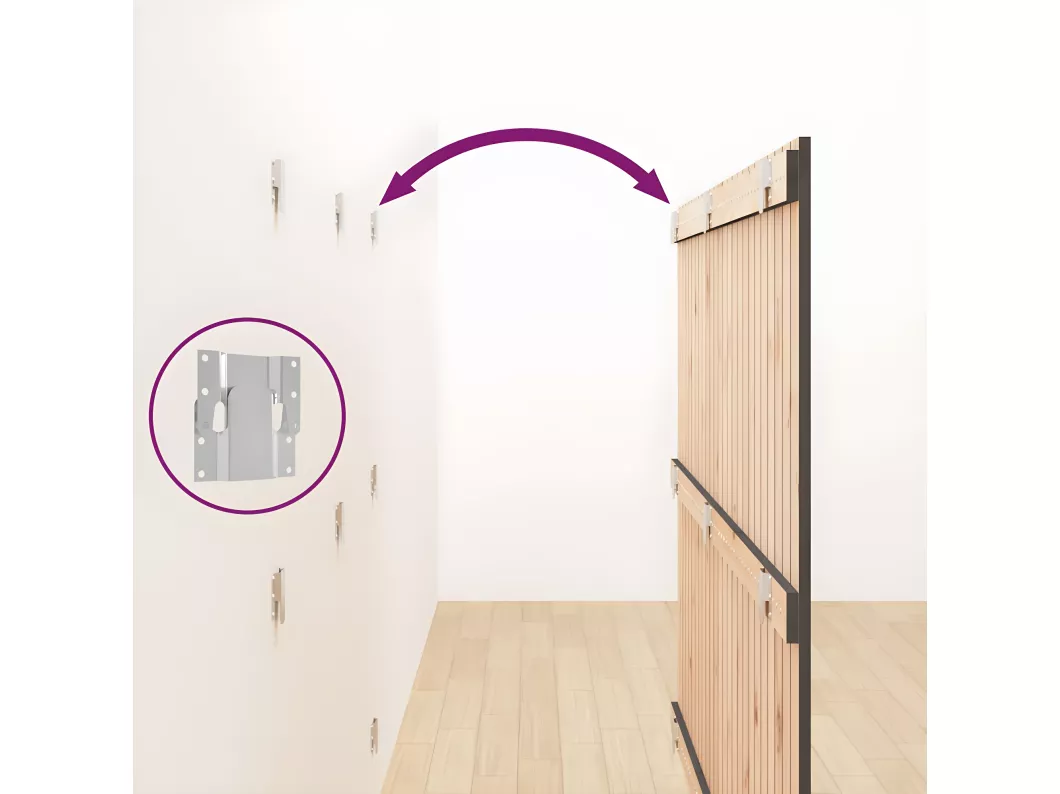 Kauf Unique Wand-Kopfteil Grau 159,5x3x110 cm Massivholz Kiefer Begrenztes Angebot