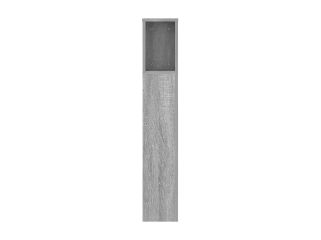 Kauf Unique Kopfteil mit Ablagen Grau Sonoma 140x18,5x104,5 cm Exklusivangebot