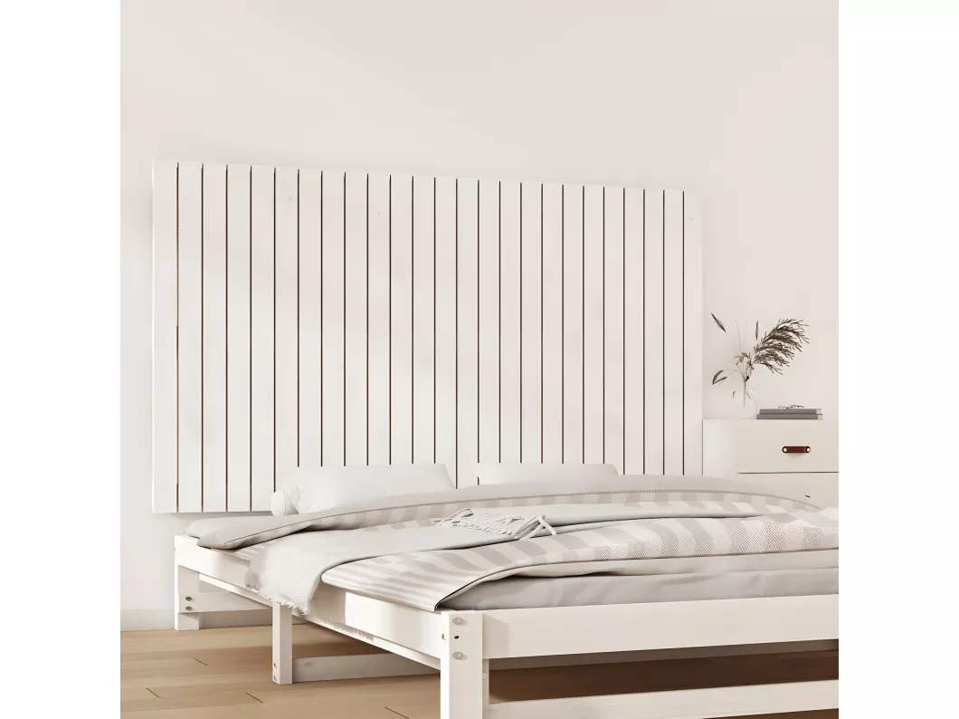 Kauf Unique Wand-Kopfteil Weiß 159,5x3x90 cm Massivholz Kiefer Preisnachlass